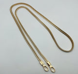 Cadena panza de serpiente de metal