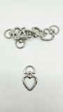 Argollas de corazón giratoria