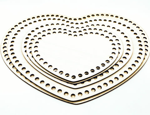 Base de madera corazón