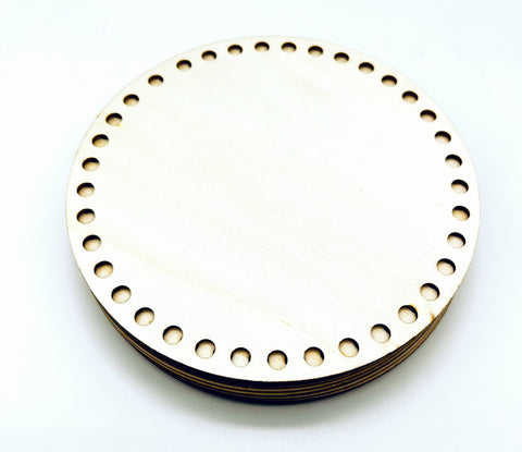 Base de madera redonda