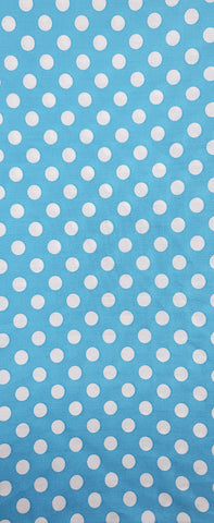 Tela blue and white polka dots